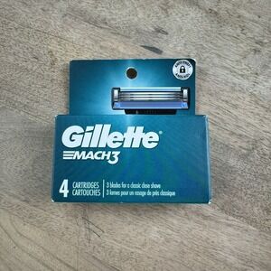 Gillette Mach3 Razor‎ Blade Cartridges 4-Pack